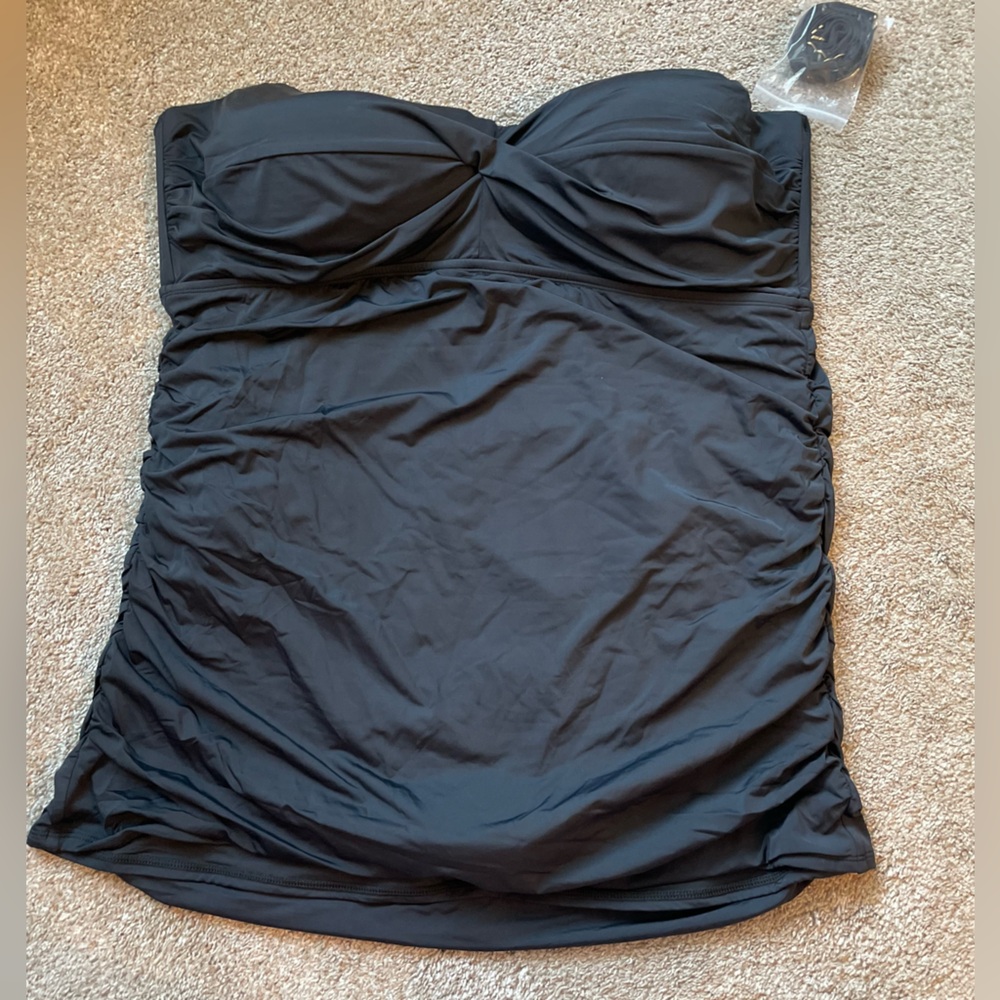 Jantzen Black Strapless Swimsuit, Size 26W